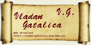 Vladan Gatalica vizit kartica